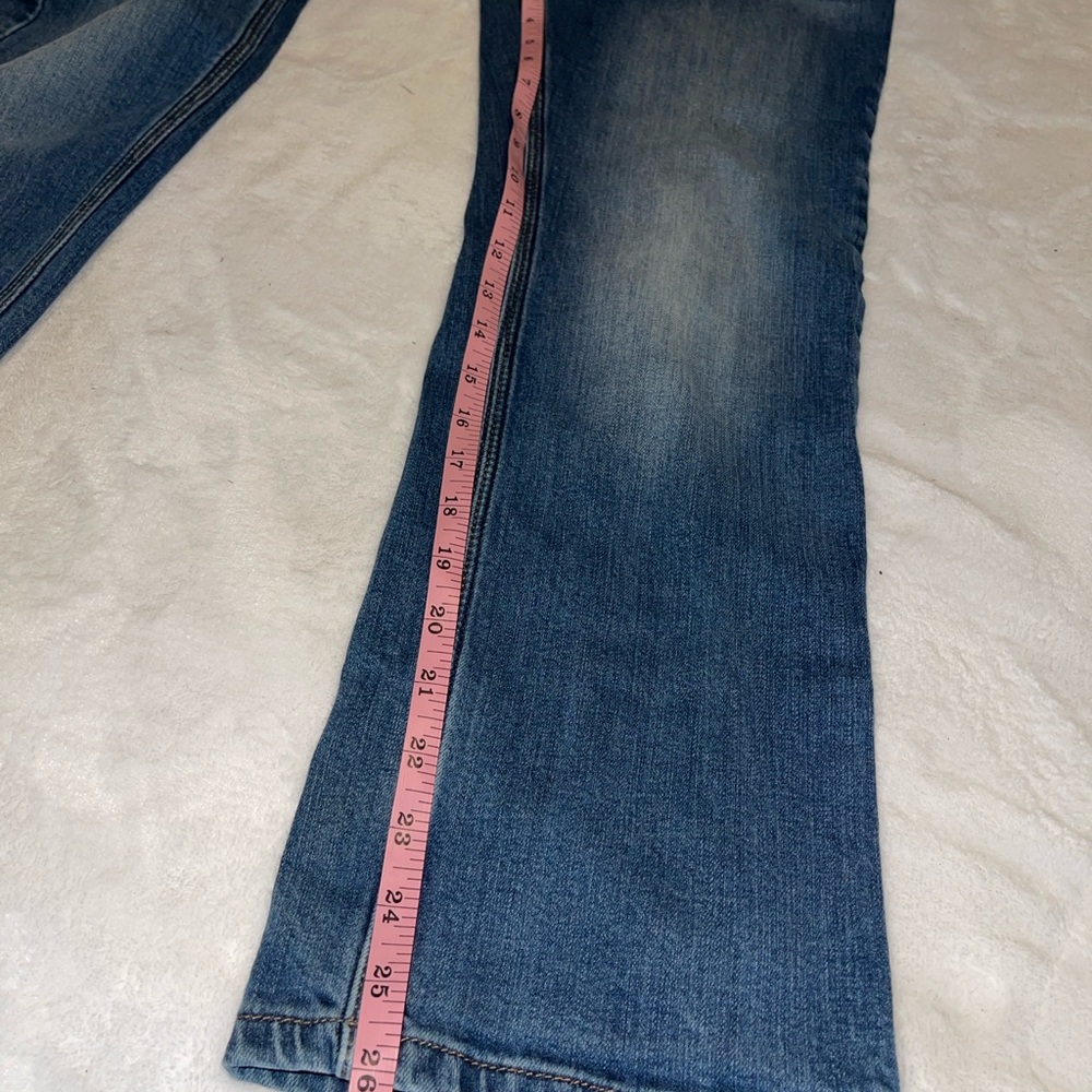 Wrangler Light Blue Adjustable-Waist Jeans with Orange Tab